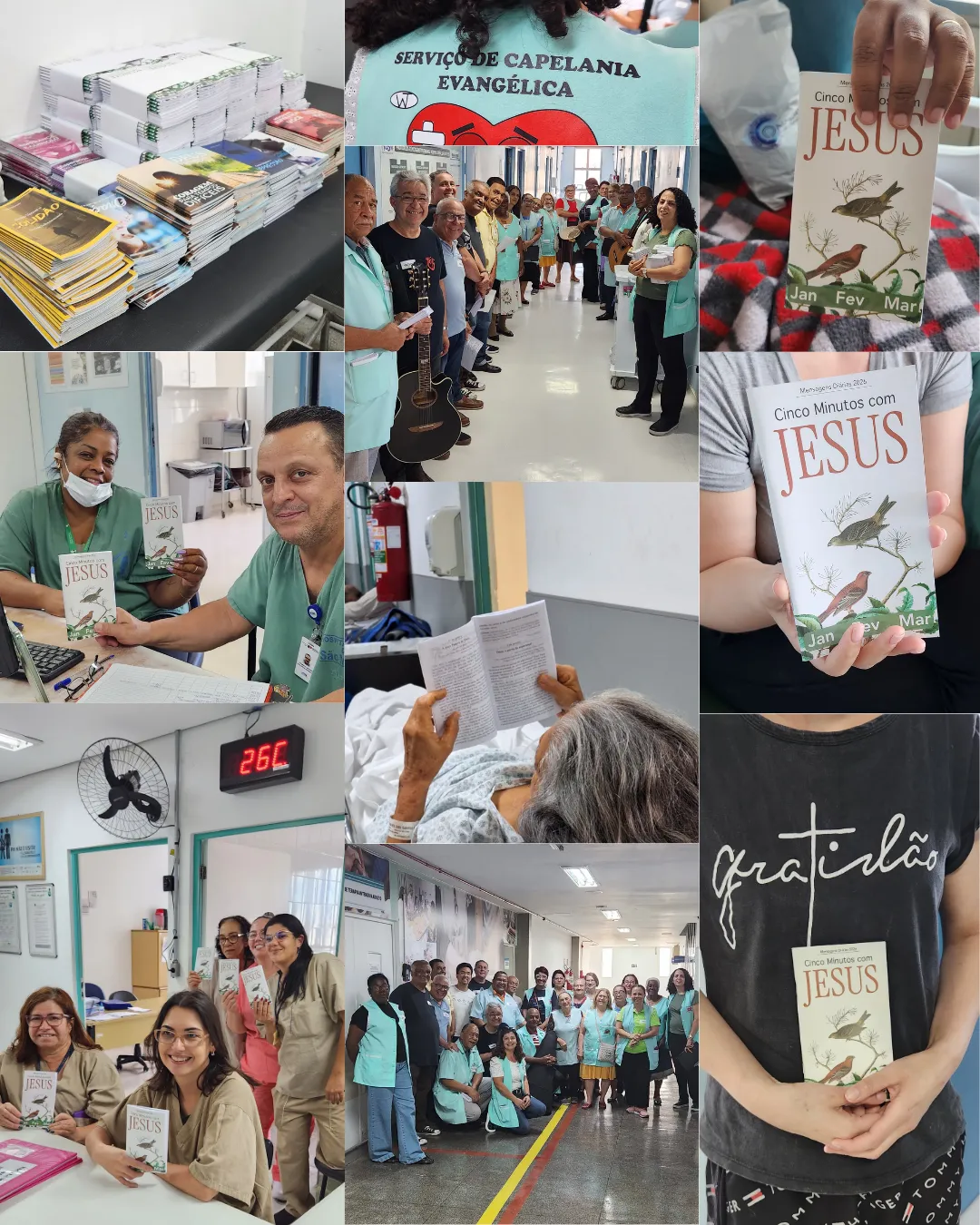 Capelania com Jesus visita hospital na Zona Leste de SP